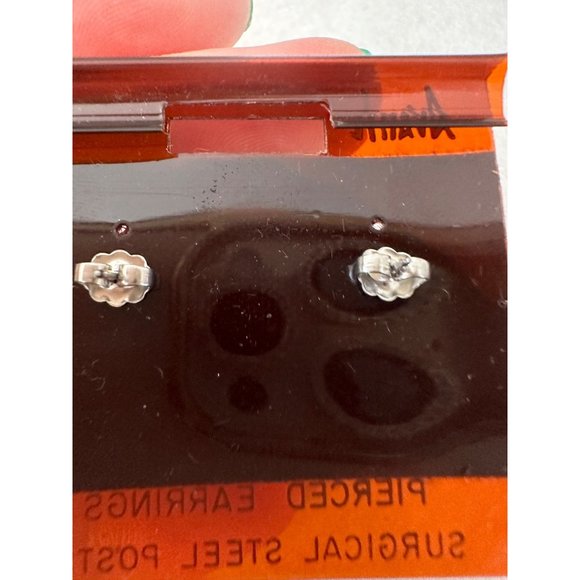 Avante vintage solid copper engraved Southwestern turtle studs earrings - Picture 4 of 5